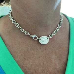 Tiffany & Co — Return to Tiffany Oval Tag Necklace